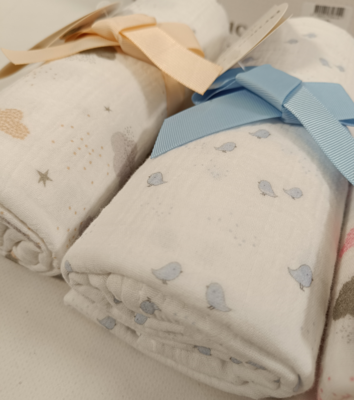 MUSLIN BLANKET KUM229 75X100 Tellini S.r.l. Wholesale Clothing